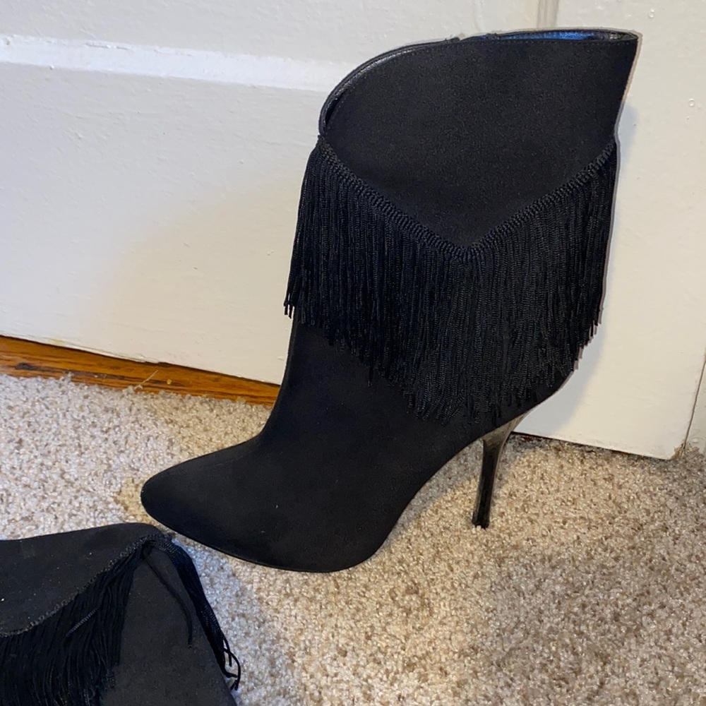 Nina Fringe booties